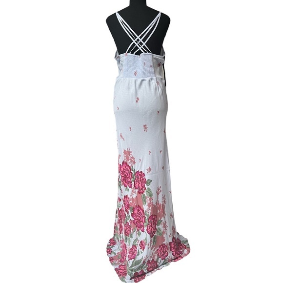 Free People Get To You Printed Maxi Slip NWT - Picture 3 of 11